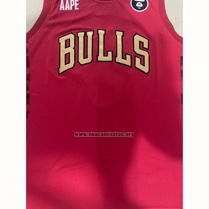 Camiseta Chicago Bulls x AAPE Rojo